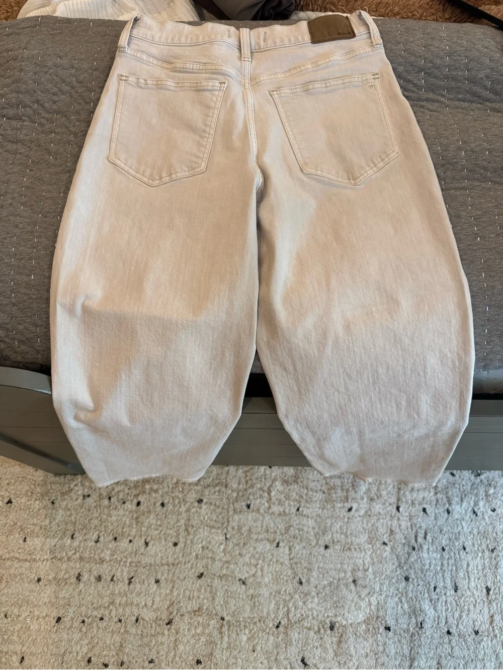 Madewell Light Beige High-Rise Jeans